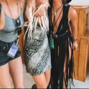 Coachella Ready Macrame Black String Dress